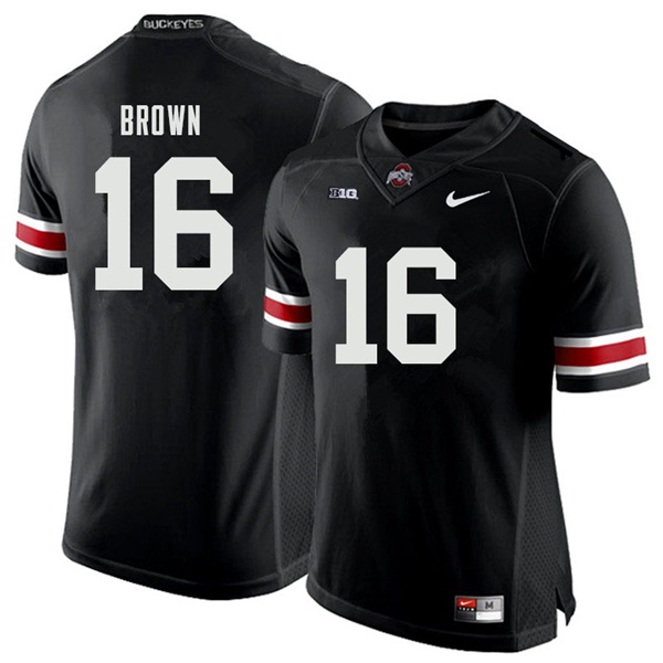 Men #16 Cameron Brown Ohio State Buckeyes College Football Jerseys Sale-Black